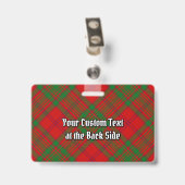 Clan MacAlister van Glenbarr Tartan Badge (Achterkant met clip)