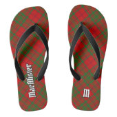 Clan MacAlister van Glenbarr Tartan Teenslippers (Voetbed)