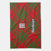 Clan MacAlister van Glenbarr Tartan Theedoek (Verticaal)