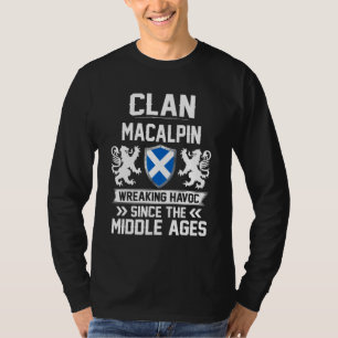 Clan Macalpin Schotse familie Clan Schotland Wreak T-shirt
