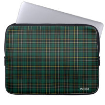 Clan MacAlpine Tartan Donker Groen Plaid Monogramm