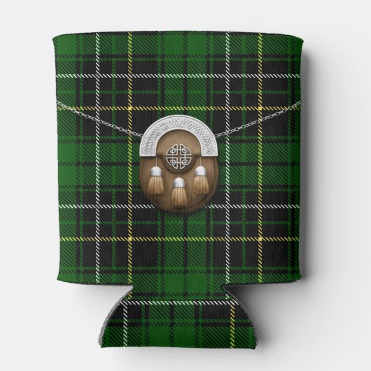 Clan MacAlpine Tartan en Sporran Blikjeskoeler (Achterkant)