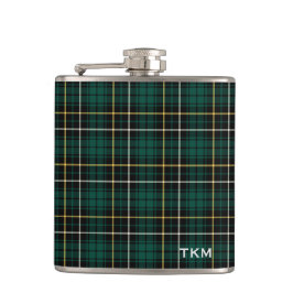 Clan MacAlpine Tartan Monogram Heupfles