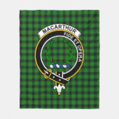 Clan MacArthur Ancient Hunting Tartan Pset Fleece Deken (Voorkant)