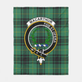 Clan MacArthur Ancient Tartan Pset Fleece Deken (Voorkant)