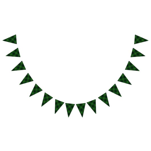 Clan MacArthur Arthur Green & Black Tartan Vlaggetjes (Alle)