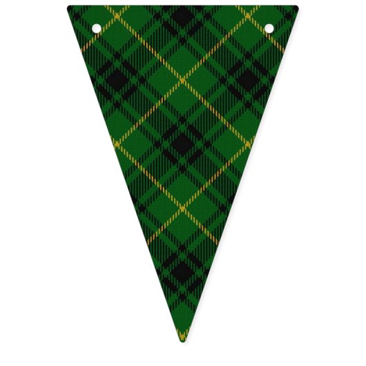 Clan MacArthur Arthur Green & Black Tartan Vlaggetjes (Tweede vlag)
