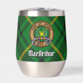 Clan MacArthur Crest over Tartan (Voorkant)