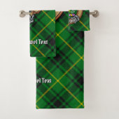 Clan MacArthur Crest over Tartan Bad Handdoek (Insitu)