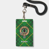 Clan MacArthur Crest over tartan Badge (Voorzijde met lanyard)