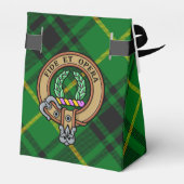 Clan MacArthur Crest over Tartan Bedankdoosjes (Achterkant)