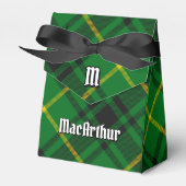 Clan MacArthur Crest over Tartan Bedankdoosjes (Voorkant Zijde)