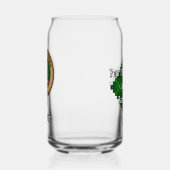Clan MacArthur Crest over Tartan Blikvorm Glas (Links)