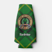 Clan MacArthur Crest over Tartan Flesjeskoeler (Voorkant)