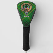 Clan MacArthur Crest over tartan Golfheadcover (Voorkant)