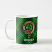 Clan MacArthur Crest over Tartan Koffiemok (Links)