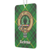 Clan MacArthur Crest over Tartan Luchtverfrisser (Links)