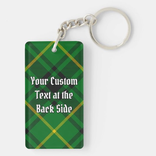 Clan MacArthur Crest over Tartan Sleutelhanger (achterkant)