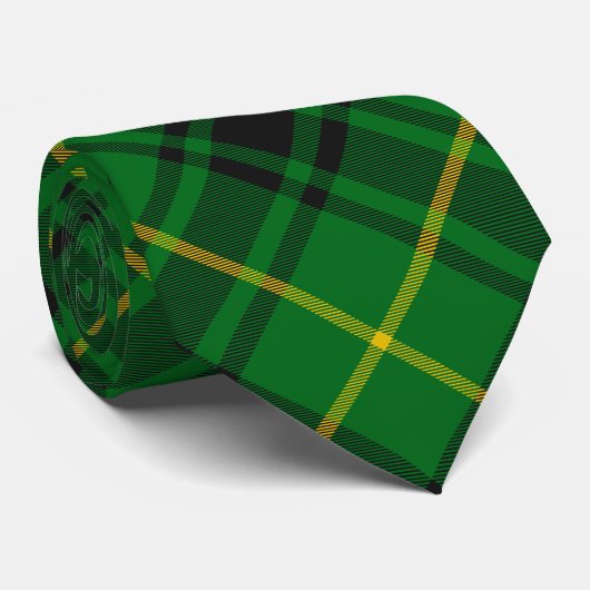Clan MacArthur Crest over Tartan Stropdas (Opgerold)