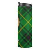 Clan MacArthur Crest over Tartan Thermosbeker (Geroteerd rechts)