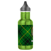 Clan MacArthur Crest over tartan Waterfles (Links)