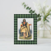 Clan MacArthur  Illustratie Tartan Lijst Briefkaart (Staand voorkant)