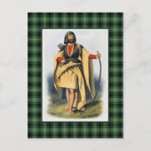 Clan MacArthur  Illustratie Tartan Lijst Briefkaart (Voorkant)