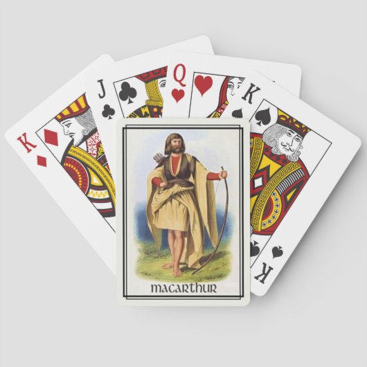 Clan MacArthur Klassieke Schotland Deck Speelkaarten (Achterkant)