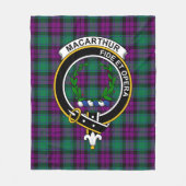 Clan MacArthur Milton Schotse ruit ruitpatroon Fleece Deken (Voorkant)
