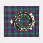 Clan MacArthur Milton Schotse ruit ruitpatroon Fleece Deken (Voorkant (Horizontaal))