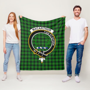 Clan MacArthur Oude Jacht Tartan Schotse Ruit Fleece Deken
