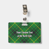 Clan MacArthur Tartan Badge (Achterkant met clip)