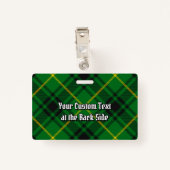 Clan MacArthur Tartan Badge (Achterkant met clip)