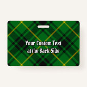 Clan MacArthur Tartan Badge (Achterkant)