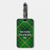 Clan MacArthur Tartan Bagagelabel (Achterkant verticaal)