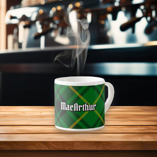 Clan MacArthur Tartan Espresso Kop