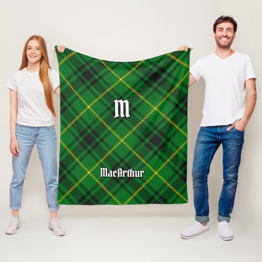 Clan MacArthur Tartan Fleece Deken (In situ)