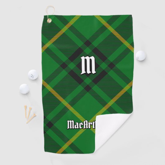 Clan MacArthur Tartan Golfhanddoek (Insitu)