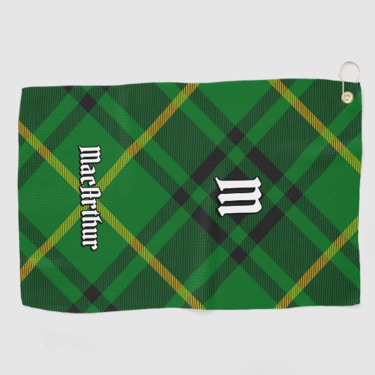 Clan MacArthur Tartan Golfhanddoek (Horizontaal)