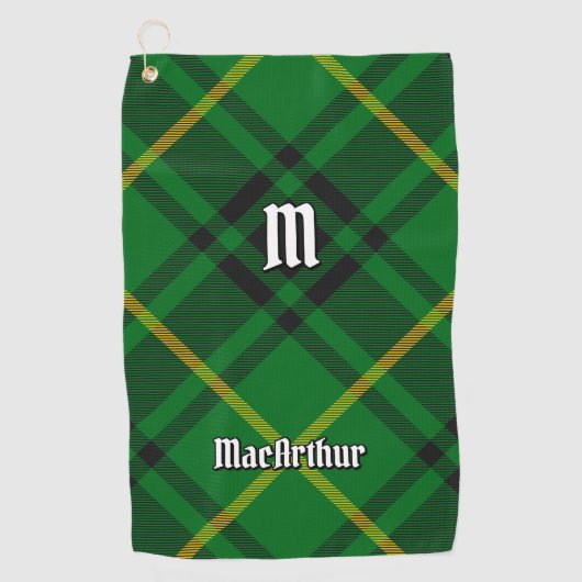 Clan MacArthur Tartan Golfhanddoek (Voorkant)