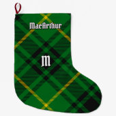 Clan MacArthur Tartan Grote Kerstsok (Voorkant)