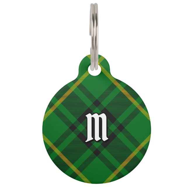 Clan MacArthur Tartan Huisdierpenning (Voorkant)