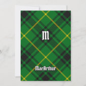 Clan MacArthur Tartan Kaart (Voorkant)
