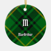 Clan MacArthur Tartan Keramisch Ornament (Voorkant)