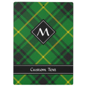 Clan MacArthur Tartan Klembord (Achterkant)