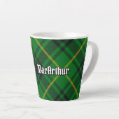 Clan MacArthur Tartan Latte Mok (Rechterhoek)