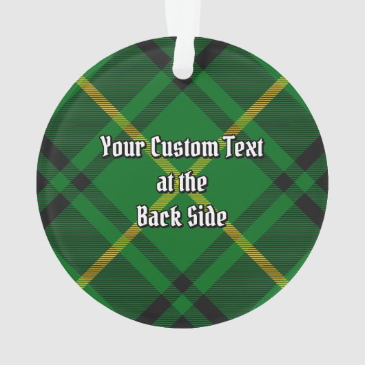 Clan MacArthur Tartan Ornament (achterkant)