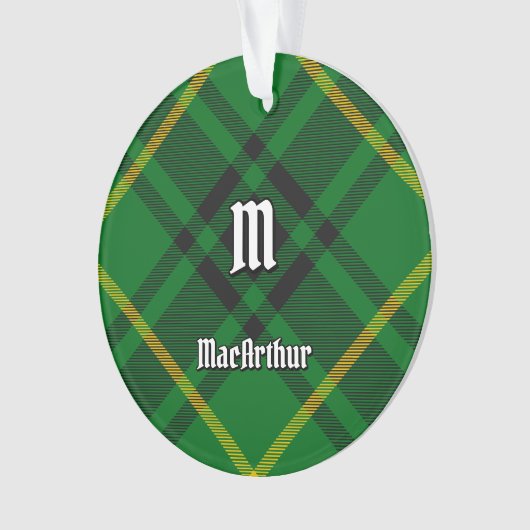 Clan MacArthur Tartan Ornament (voorkant)