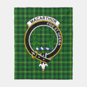 Clan MacArthur Tartan Pset Fleece Deken (Voorkant)