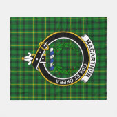 Clan MacArthur Tartan Pset Fleece Deken (Voorkant (Horizontaal))